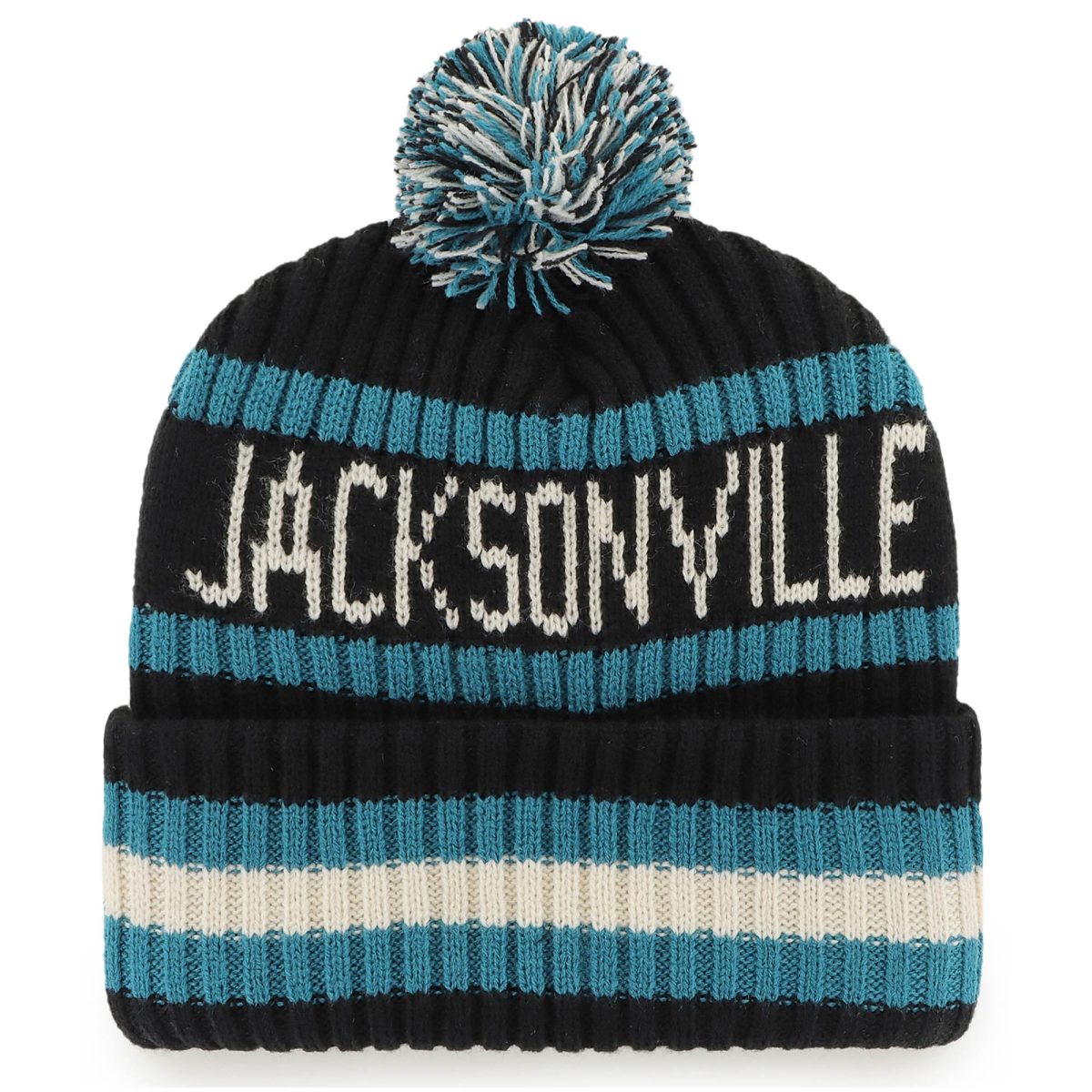 mens 47 black jacksonville jaguars bering cuffed knit hat with pom Collection – Jacksonville Jaguars Jerseys, Hats & Fan Gear | Jaguars Shop