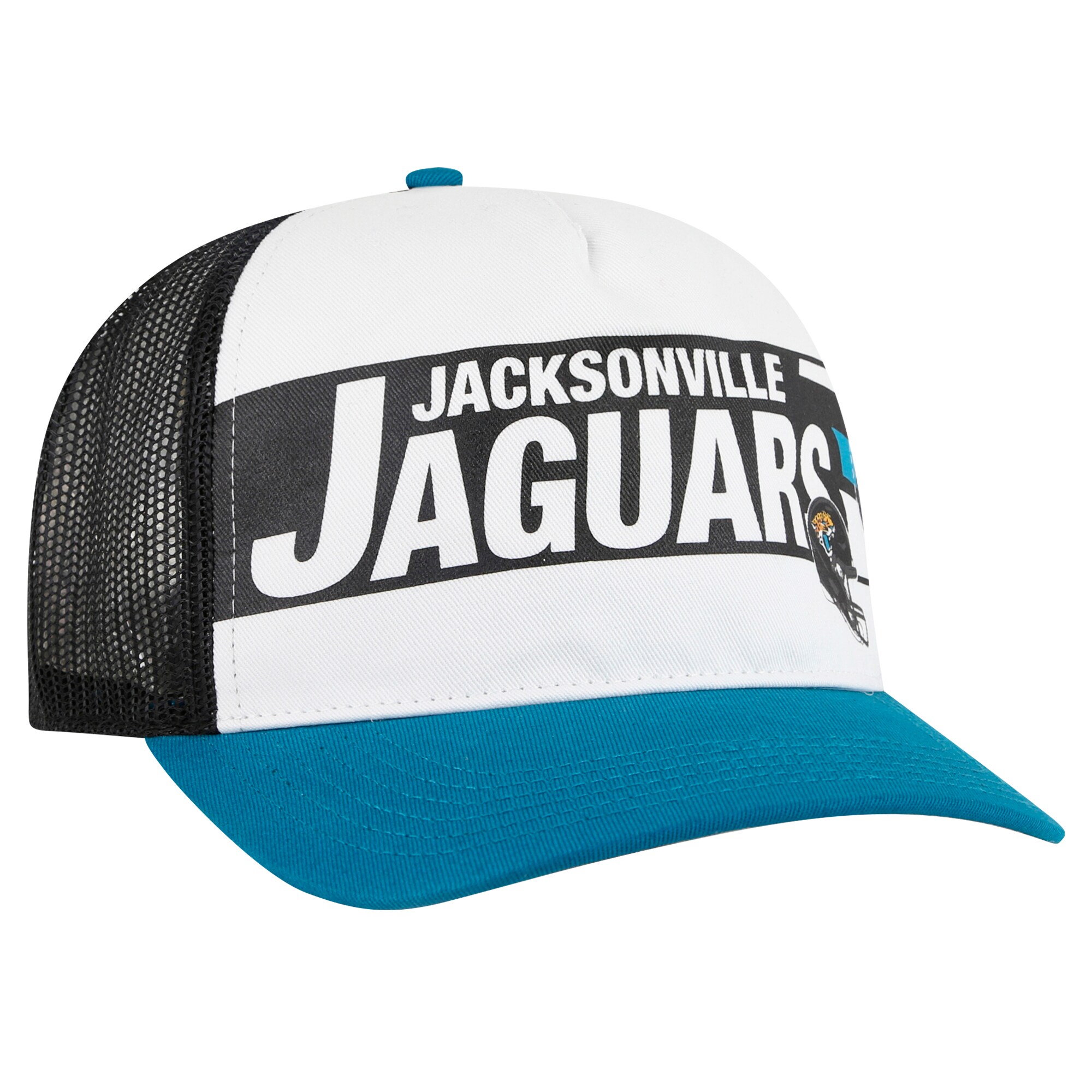 mens 47 whiteteal jacksonville jaguars stack line hitch trucker adjustable hat Collection – Jacksonville Jaguars Jerseys, Hats & Fan Gear | Jaguars Shop