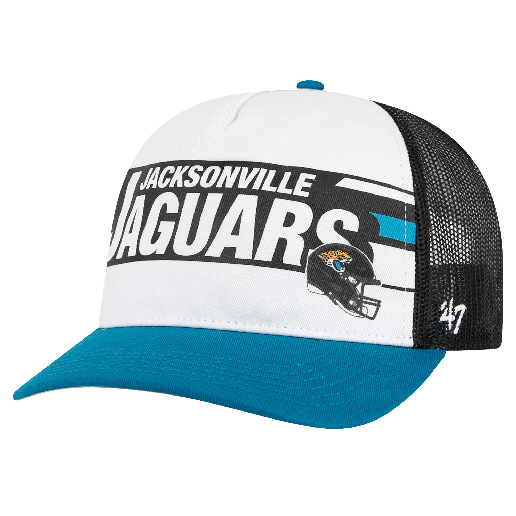 mens 47 whiteteal jacksonville jaguars stack line hitch trucker adjustable hat Collection – Jacksonville Jaguars Jerseys, Hats & Fan Gear | Jaguars Shop