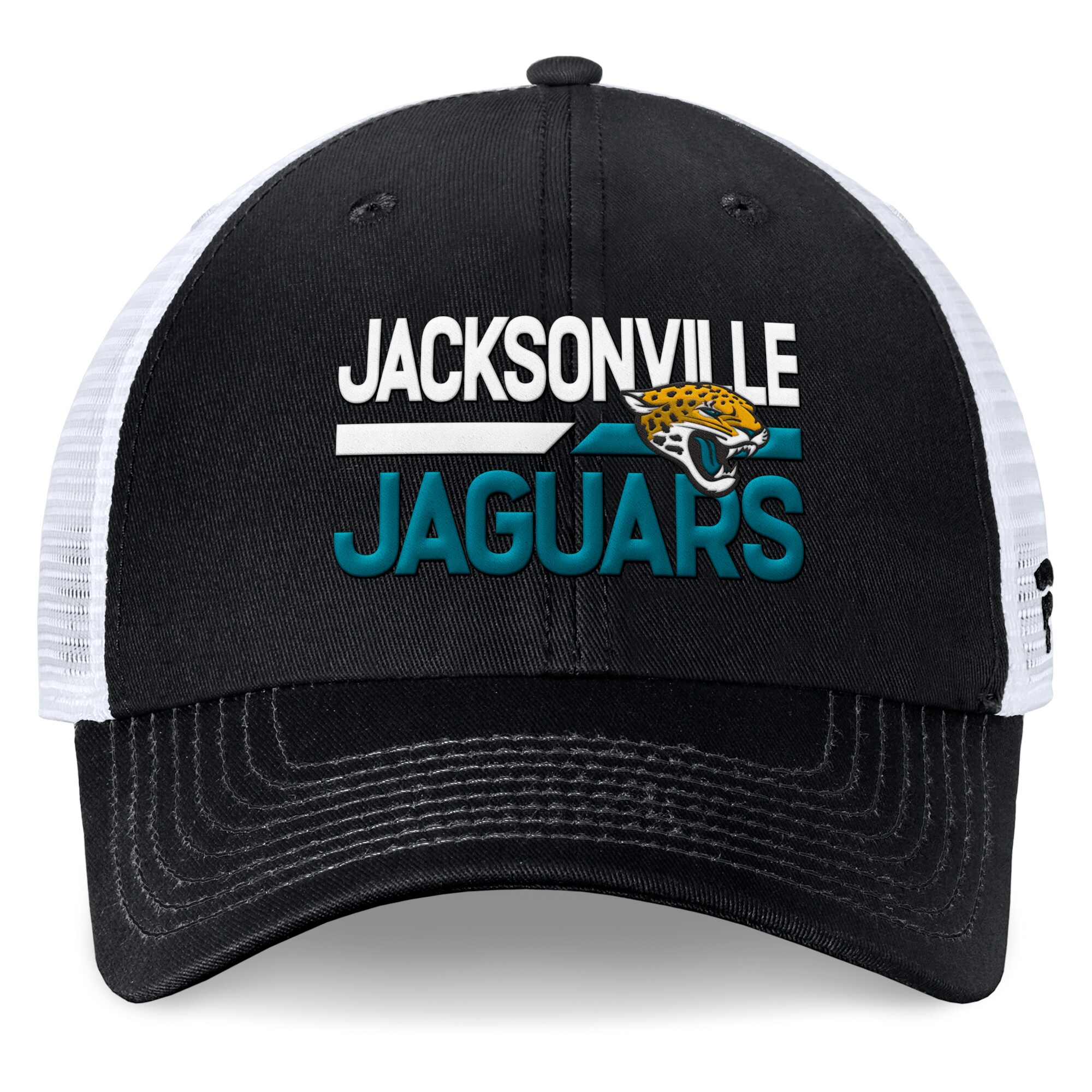mens fanatics blackwhite jacksonville jaguars upper trucker adjustable hat Collection – Jacksonville Jaguars Jerseys, Hats & Fan Gear | Jaguars Shop
