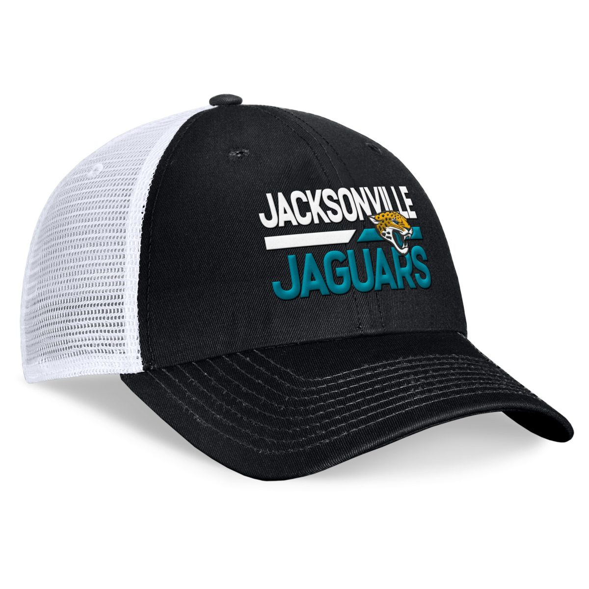 mens fanatics blackwhite jacksonville jaguars upper trucker adjustable hat Collection – Jacksonville Jaguars Jerseys, Hats & Fan Gear | Jaguars Shop