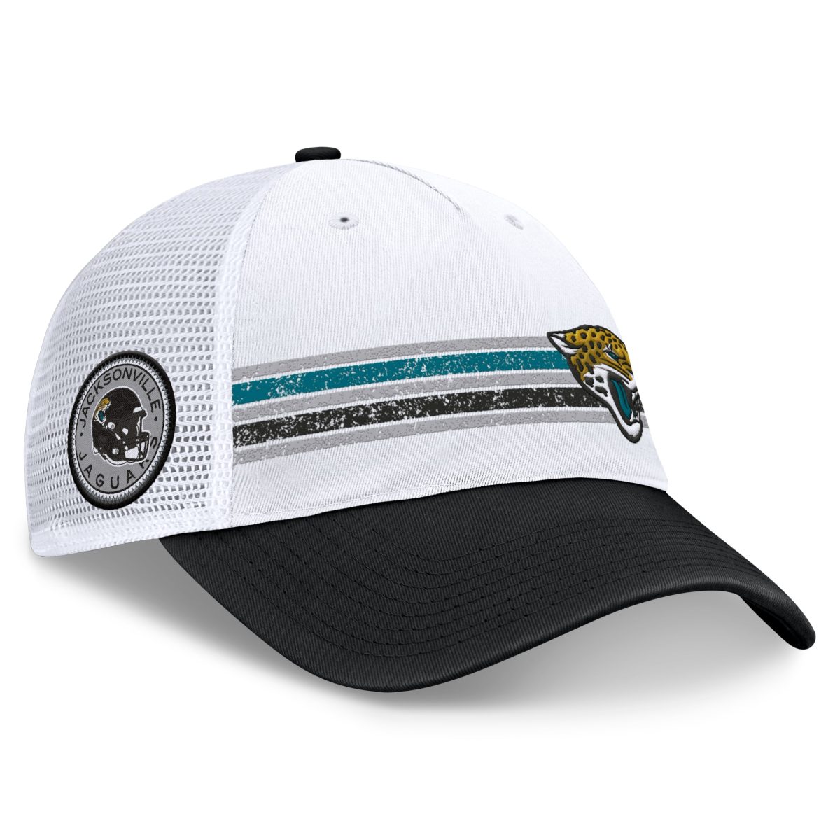 mens fanatics whiteblack jacksonville jaguars flawless stripe adjustable hat Collection – Jacksonville Jaguars Jerseys, Hats & Fan Gear | Jaguars Shop