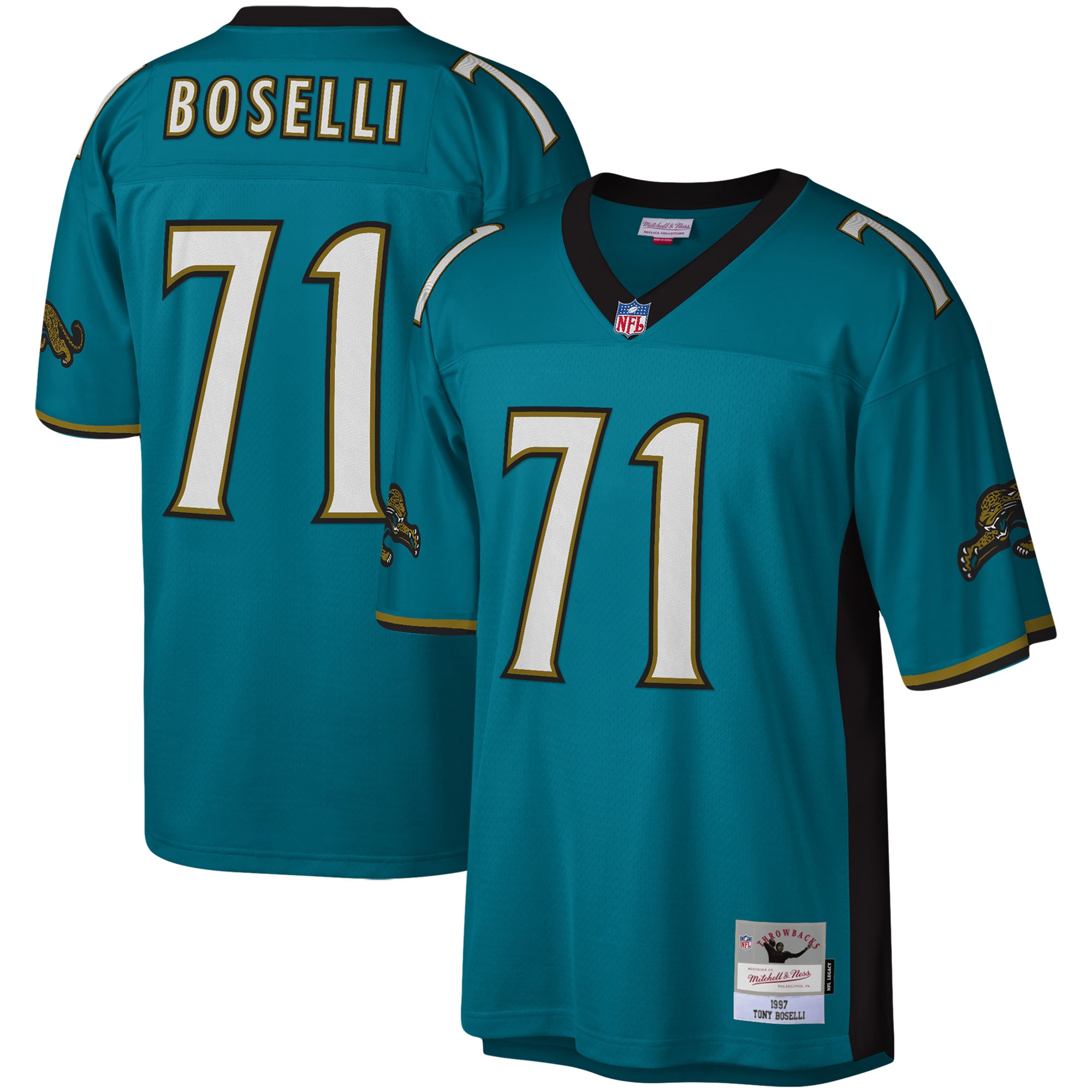 mens mitchell amp ness tony boselli teal jacksonville jaguars legacy replica jersey Collection – Jacksonville Jaguars Jerseys, Hats & Fan Gear | Jaguars Shop