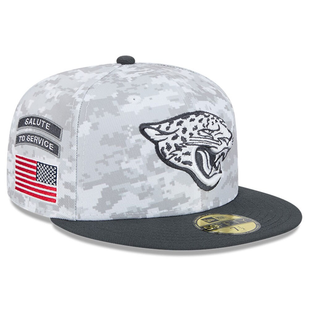 mens new era arctic camographite jacksonville jaguars 2024 salute to service 59fifty fitted hat Collection – Jacksonville Jaguars Jerseys, Hats & Fan Gear | Jaguars Shop
