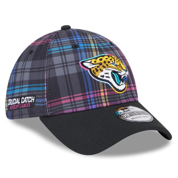 mens new era black jacksonville jaguars 2024 nfl crucial catch plaid 39thirty flex hat Collection – Jacksonville Jaguars Jerseys, Hats & Fan Gear | Jaguars Shop