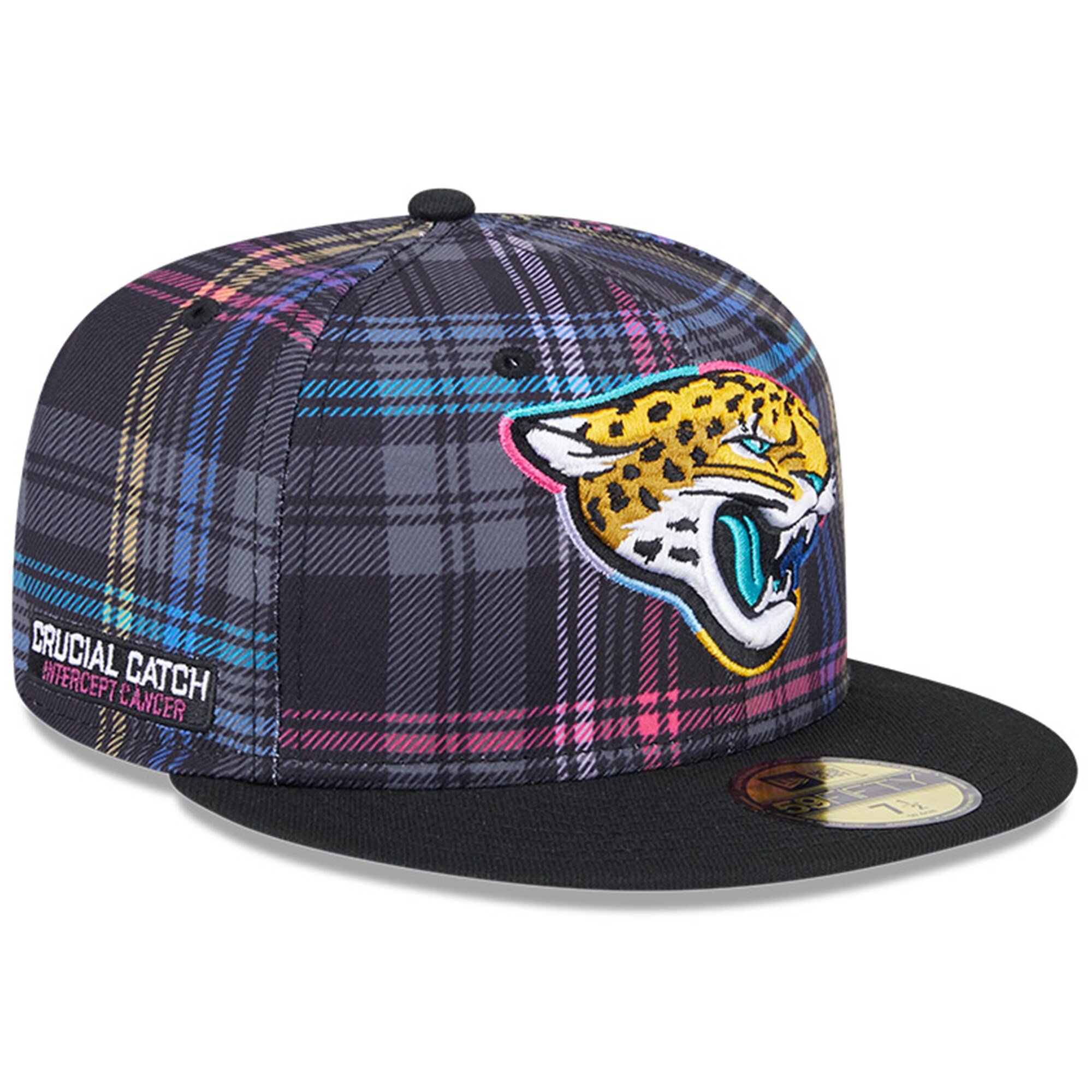 mens new era black jacksonville jaguars 2024 nfl crucial catch plaid 59fifty fitted hat Collection – Jacksonville Jaguars Jerseys, Hats & Fan Gear | Jaguars Shop