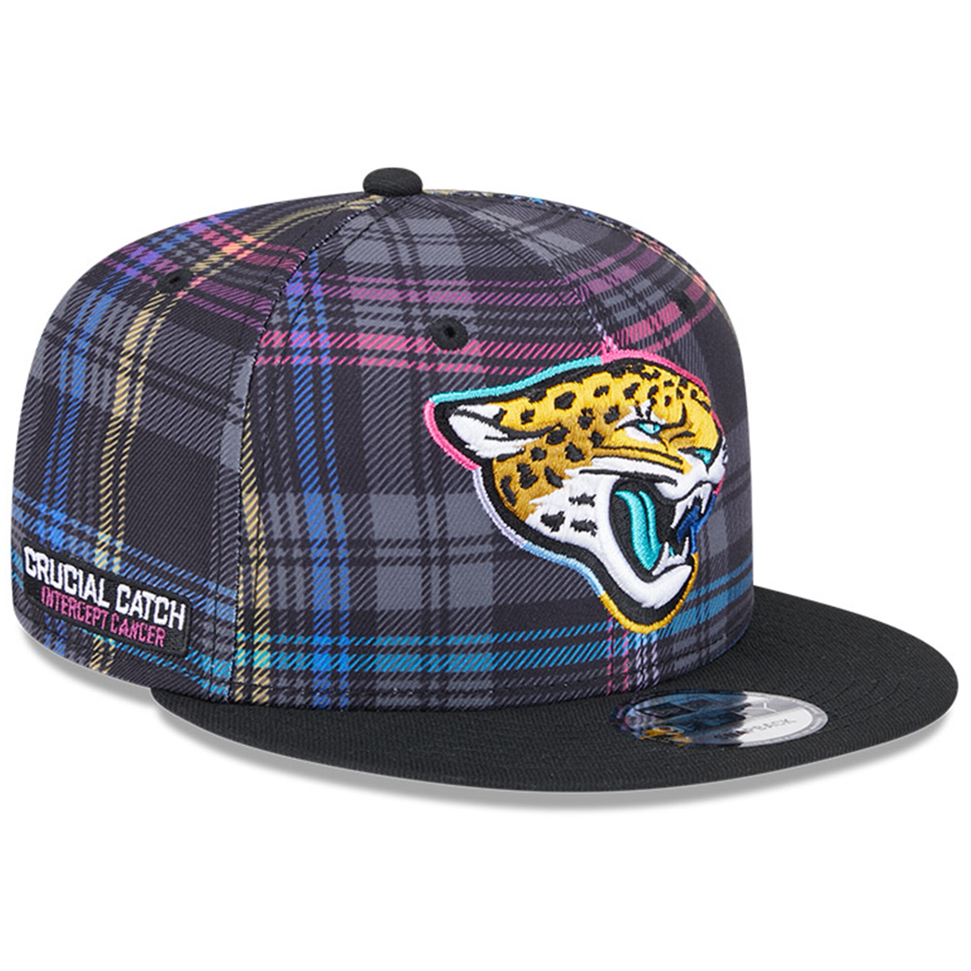 mens new era black jacksonville jaguars 2024 nfl crucial catch plaid 9fifty snapback hat Collection – Jacksonville Jaguars Jerseys, Hats & Fan Gear | Jaguars Shop