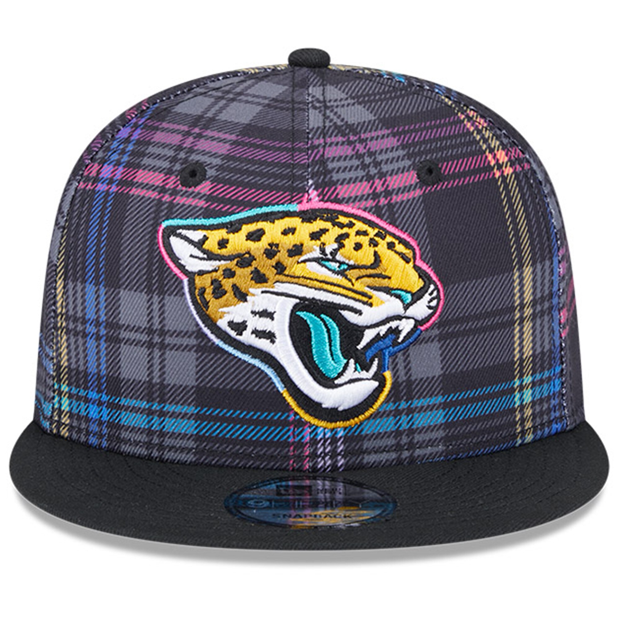 mens new era black jacksonville jaguars 2024 nfl crucial catch plaid 9fifty snapback hat Collection – Jacksonville Jaguars Jerseys, Hats & Fan Gear | Jaguars Shop