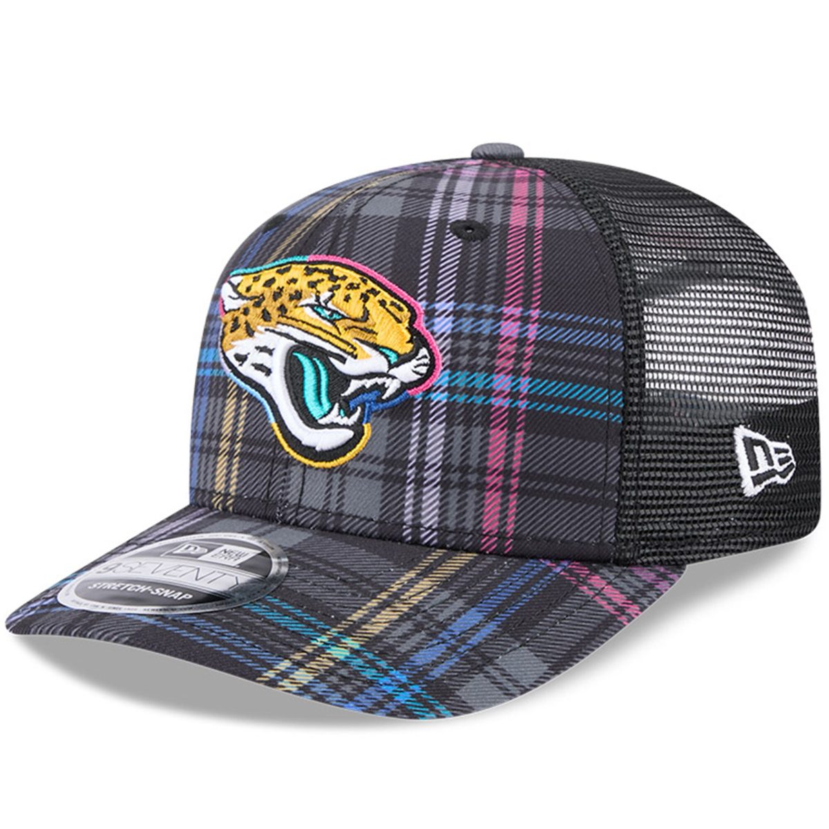 mens new era black jacksonville jaguars 2024 nfl crucial catch plaid 9seventy trucker snapback hat Collection – Jacksonville Jaguars Jerseys, Hats & Fan Gear | Jaguars Shop