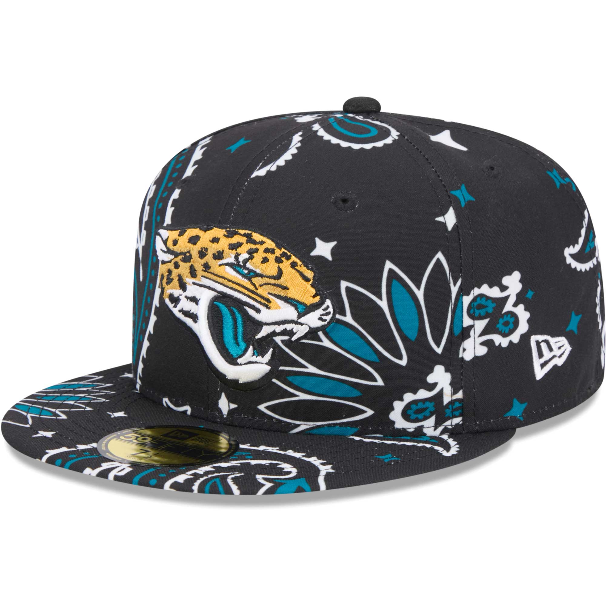 mens new era black jacksonville jaguars paisley 59fifty fitted hat Collection – Jacksonville Jaguars Jerseys, Hats & Fan Gear | Jaguars Shop