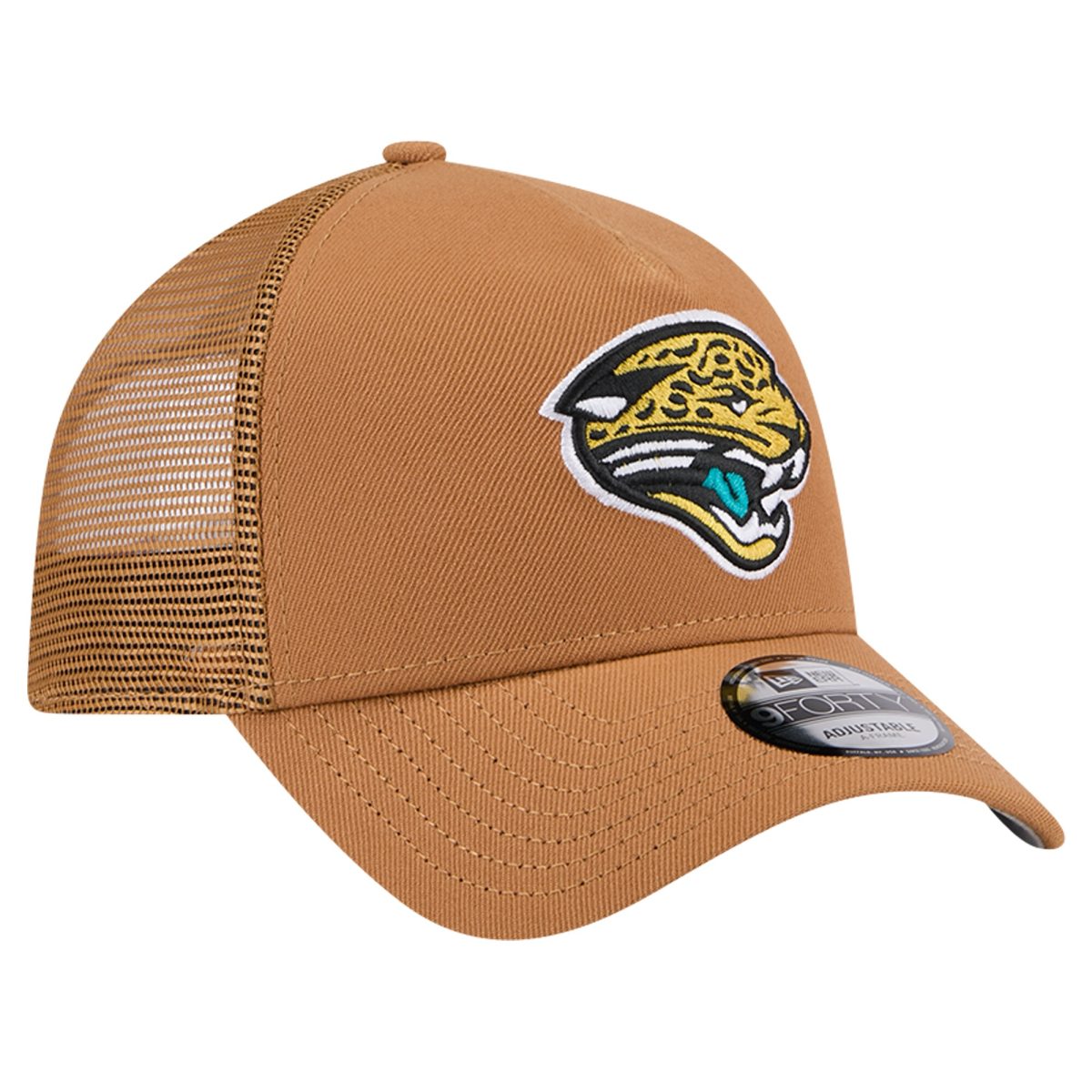 mens new era brown jacksonville jaguars throwback color pack a-frame trucker 9forty adjustable hat Collection – Jacksonville Jaguars Jerseys, Hats & Fan Gear | Jaguars Shop