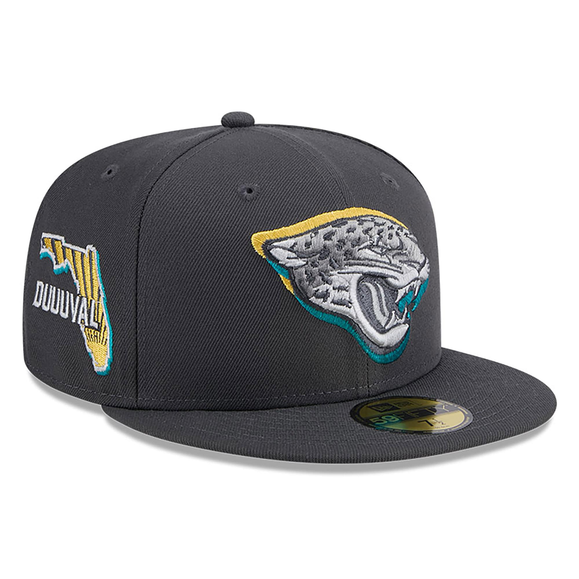 mens new era graphite jacksonville jaguars official 2024 nfl draft on stage 59fifty fitted hat Collection – Jacksonville Jaguars Jerseys, Hats & Fan Gear | Jaguars Shop