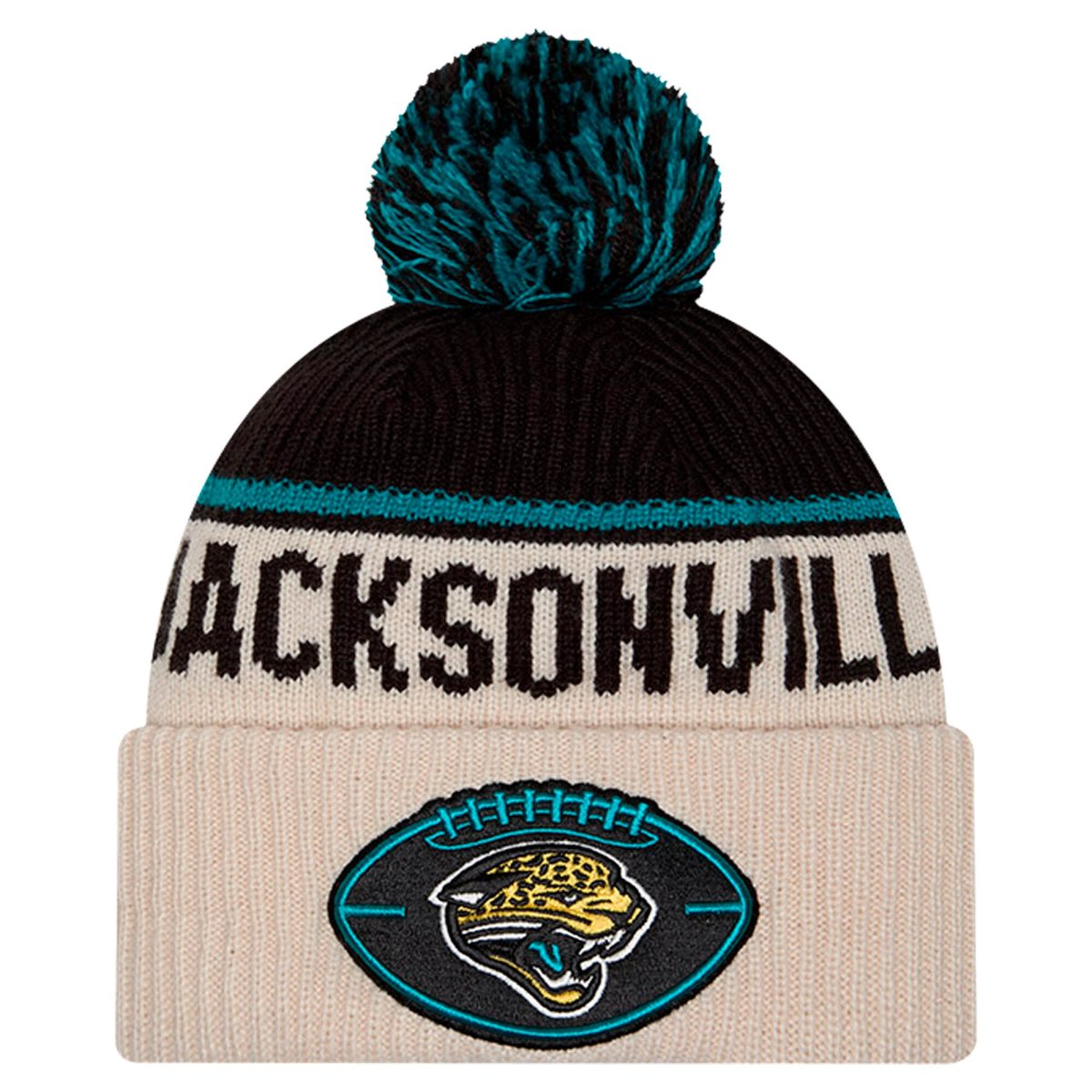 mens new era stone jacksonville jaguars nfl sideline historic cuffed knit hat with pom Collection – Jacksonville Jaguars Jerseys, Hats & Fan Gear | Jaguars Shop