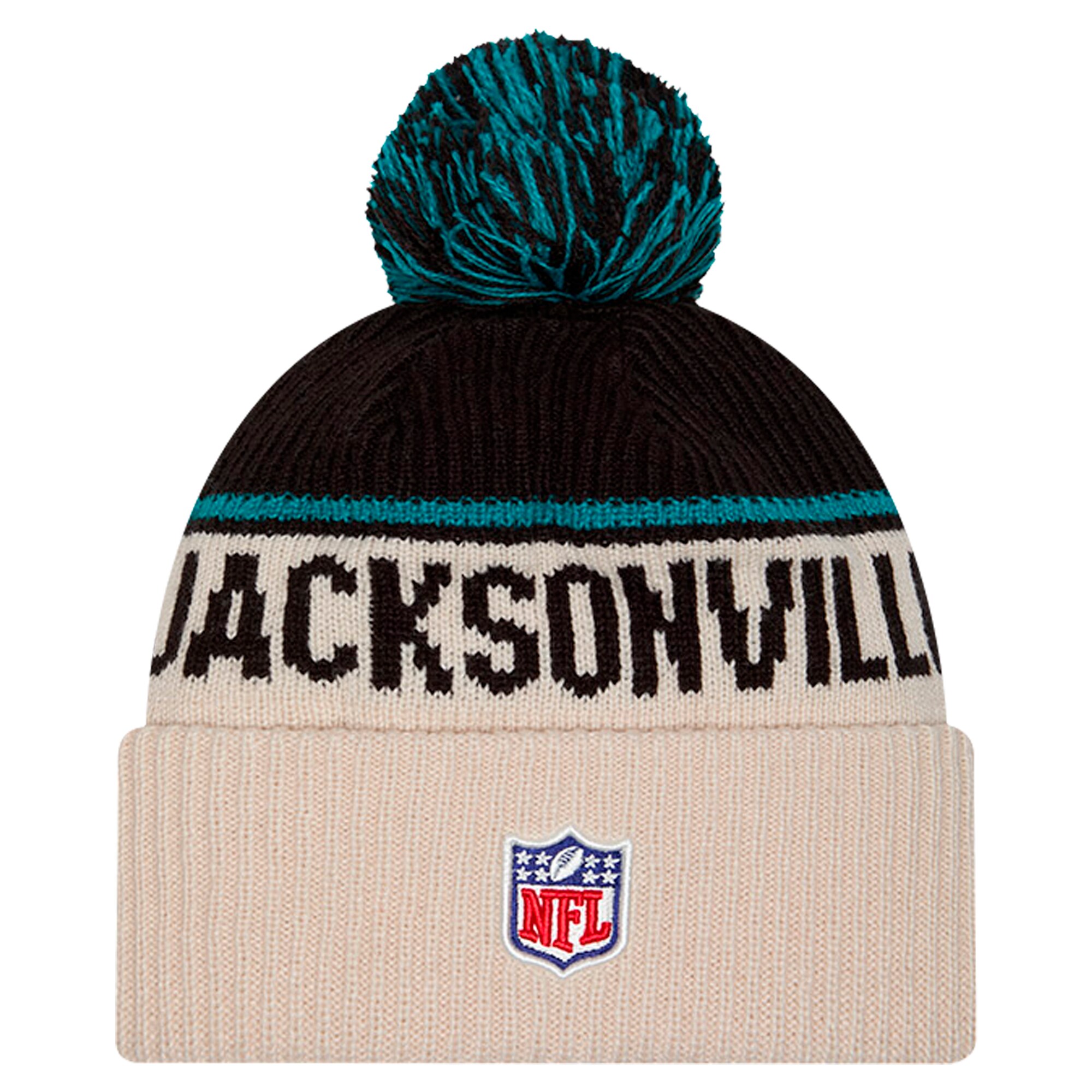 mens new era stone jacksonville jaguars nfl sideline historic cuffed knit hat with pom Collection – Jacksonville Jaguars Jerseys, Hats & Fan Gear | Jaguars Shop