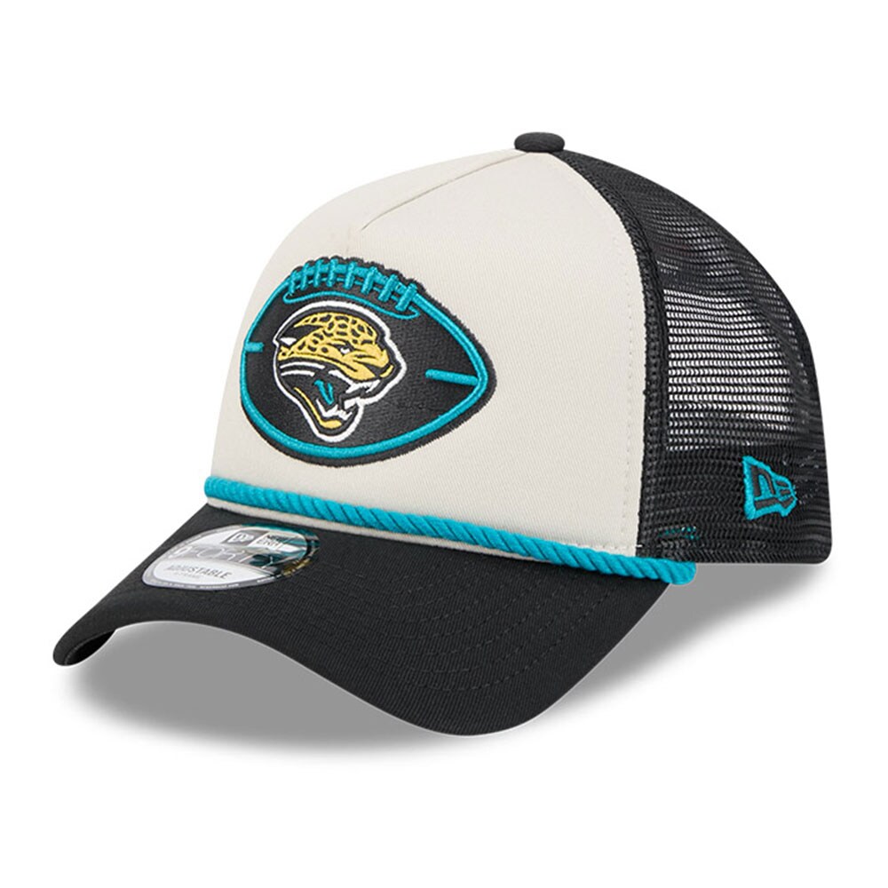 mens new era stoneblack jacksonville jaguars 2024 sideline historic 9forty a-frame trucker adjustable hat Collection – Jacksonville Jaguars Jerseys, Hats & Fan Gear | Jaguars Shop