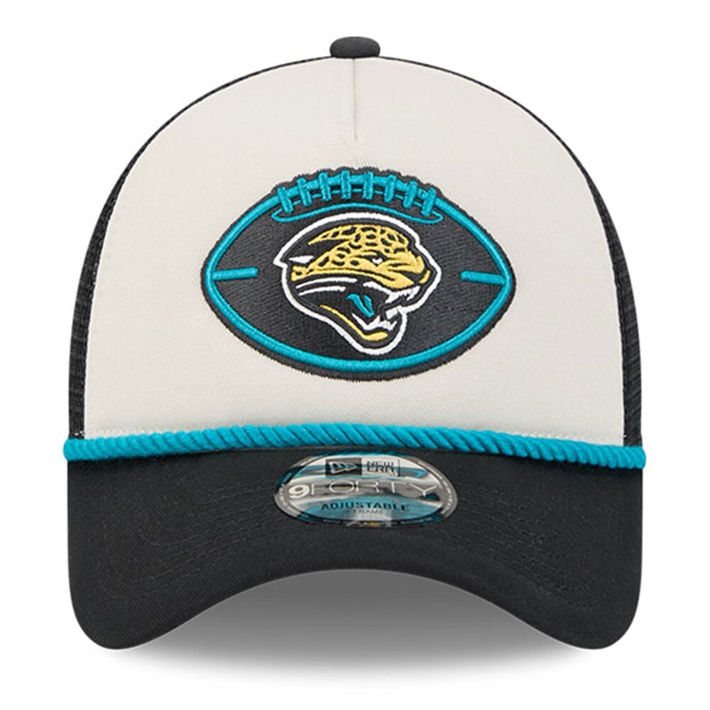 mens new era stoneblack jacksonville jaguars 2024 sideline historic 9forty a-frame trucker adjustable hat Collection – Jacksonville Jaguars Jerseys, Hats & Fan Gear | Jaguars Shop