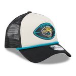 mens new era stoneblack jacksonville jaguars 2024 sideline historic 9forty a-frame trucker adjustable hat Collection – Jacksonville Jaguars Jerseys, Hats & Fan Gear | Jaguars Shop