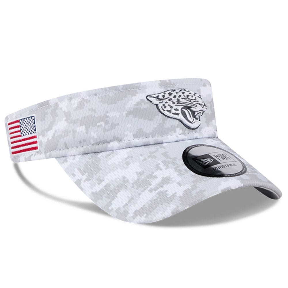 mens new era white jacksonville jaguars 2024 salute to service digital camo adjustable visor Collection – Jacksonville Jaguars Jerseys, Hats & Fan Gear | Jaguars Shop