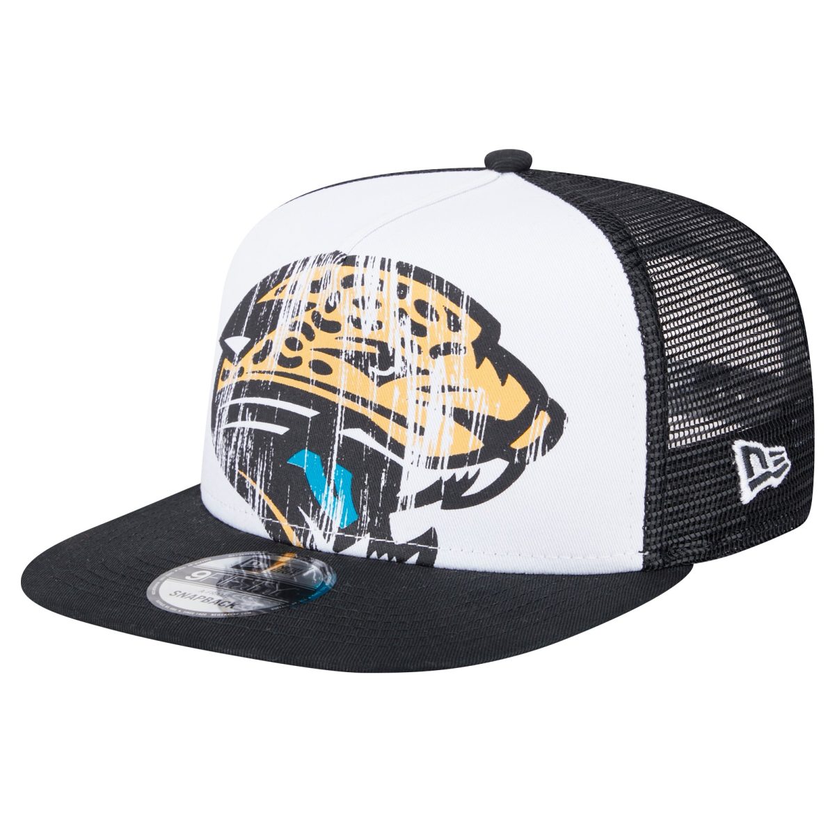 mens new era whiteblack jacksonville jaguars distressed 9fifty a-frame snapback hat Collection – Jacksonville Jaguars Jerseys, Hats & Fan Gear | Jaguars Shop