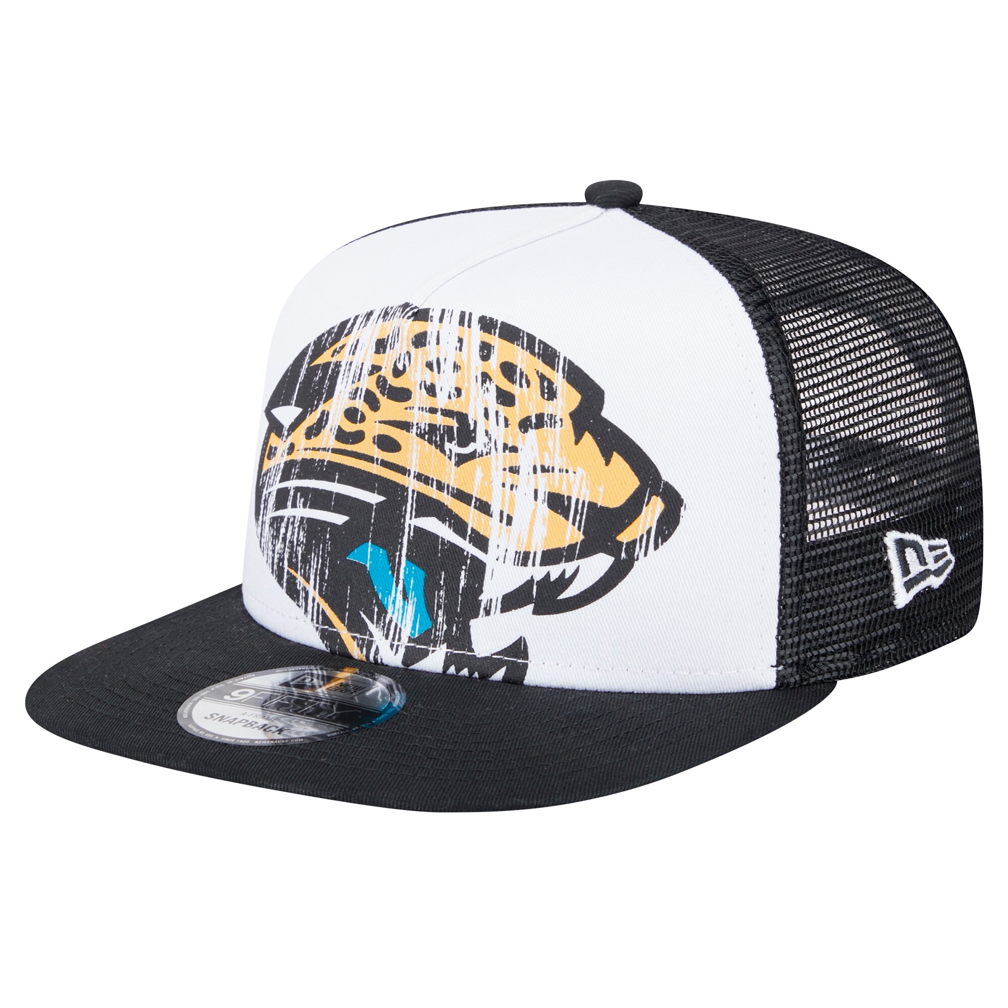mens new era whiteblack jacksonville jaguars distressed 9fifty a-frame snapback hat Collection – Jacksonville Jaguars Jerseys, Hats & Fan Gear | Jaguars Shop