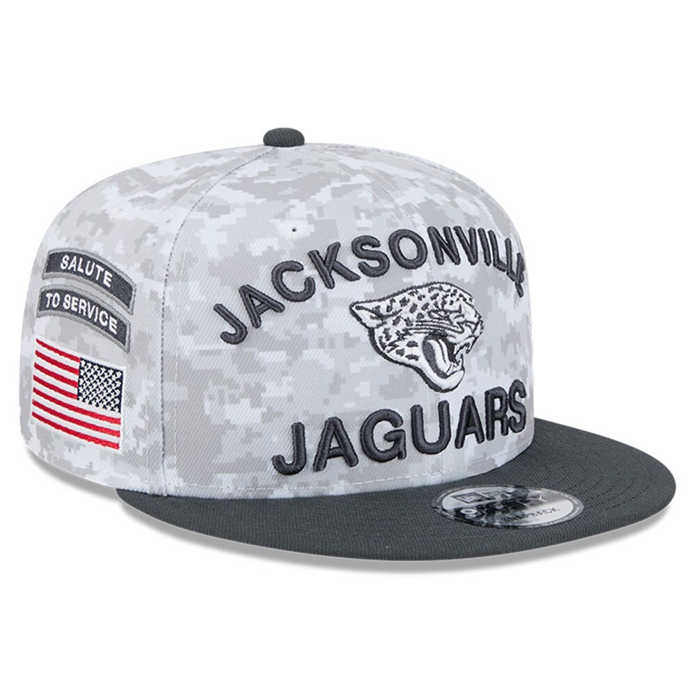 mens new era whitegraphite jacksonville jaguars 2024 salute to service 9fifty snapback hat Collection – Jacksonville Jaguars Jerseys, Hats & Fan Gear | Jaguars Shop