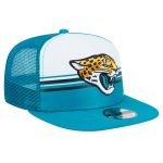 mens new era whiteteal jacksonville jaguars striped a-frame 9fifty trucker snapback hat Collection – Jacksonville Jaguars Jerseys, Hats & Fan Gear | Jaguars Shop