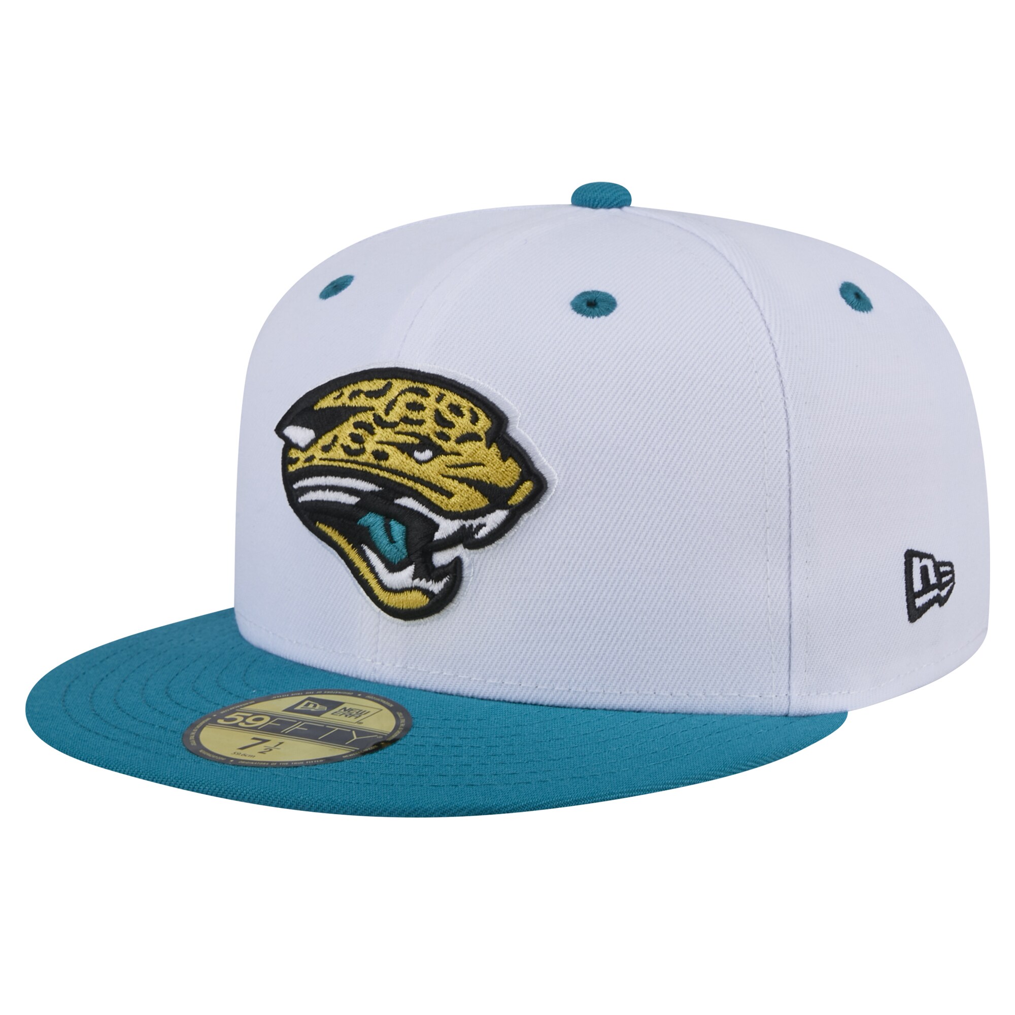 mens new era whiteteal jacksonville jaguars throwback logo flipside two-tone 59fifty fitted hat Collection – Jacksonville Jaguars Jerseys, Hats & Fan Gear | Jaguars Shop
