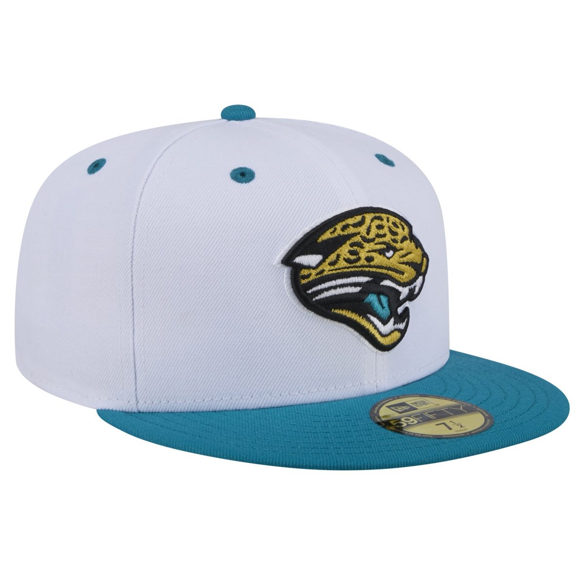 mens new era whiteteal jacksonville jaguars throwback logo flipside two-tone 59fifty fitted hat Collection – Jacksonville Jaguars Jerseys, Hats & Fan Gear | Jaguars Shop