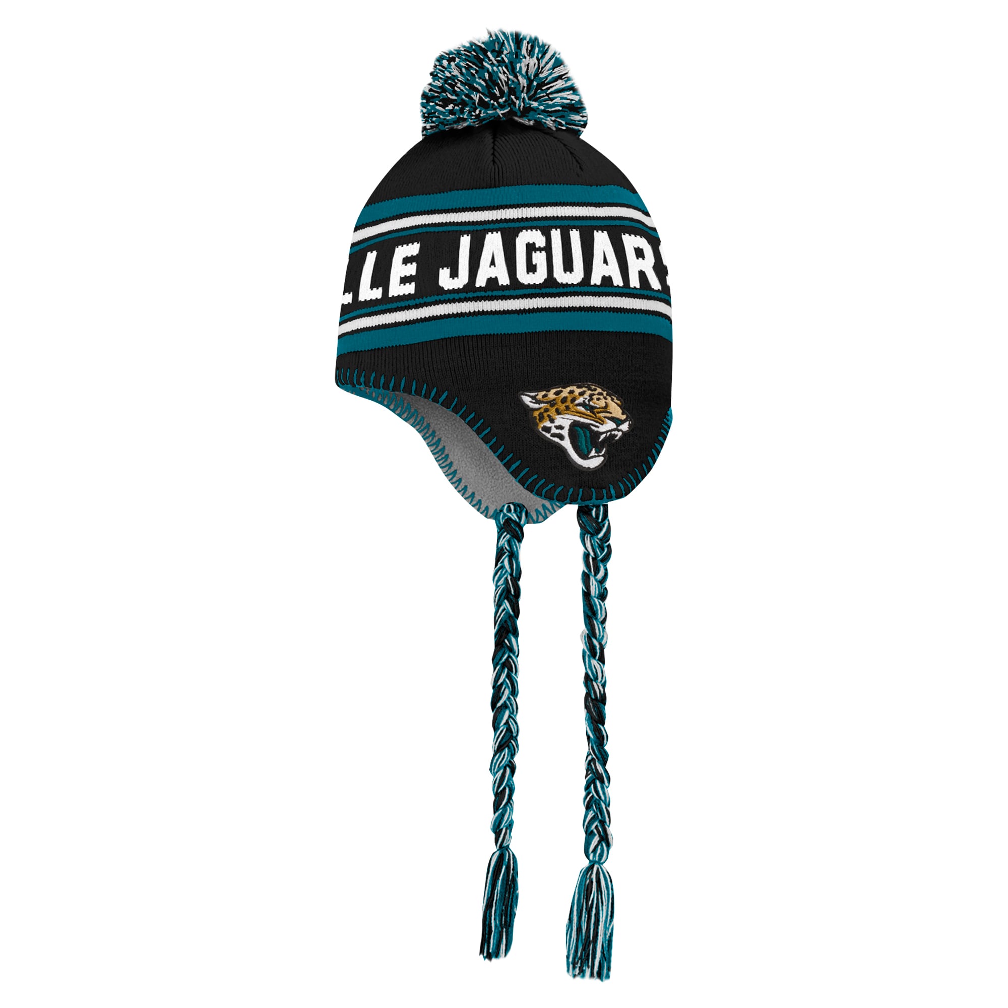 preschool black jacksonville jaguars jacquard tassel knit hat with pom Collection – Jacksonville Jaguars Jerseys, Hats & Fan Gear | Jaguars Shop