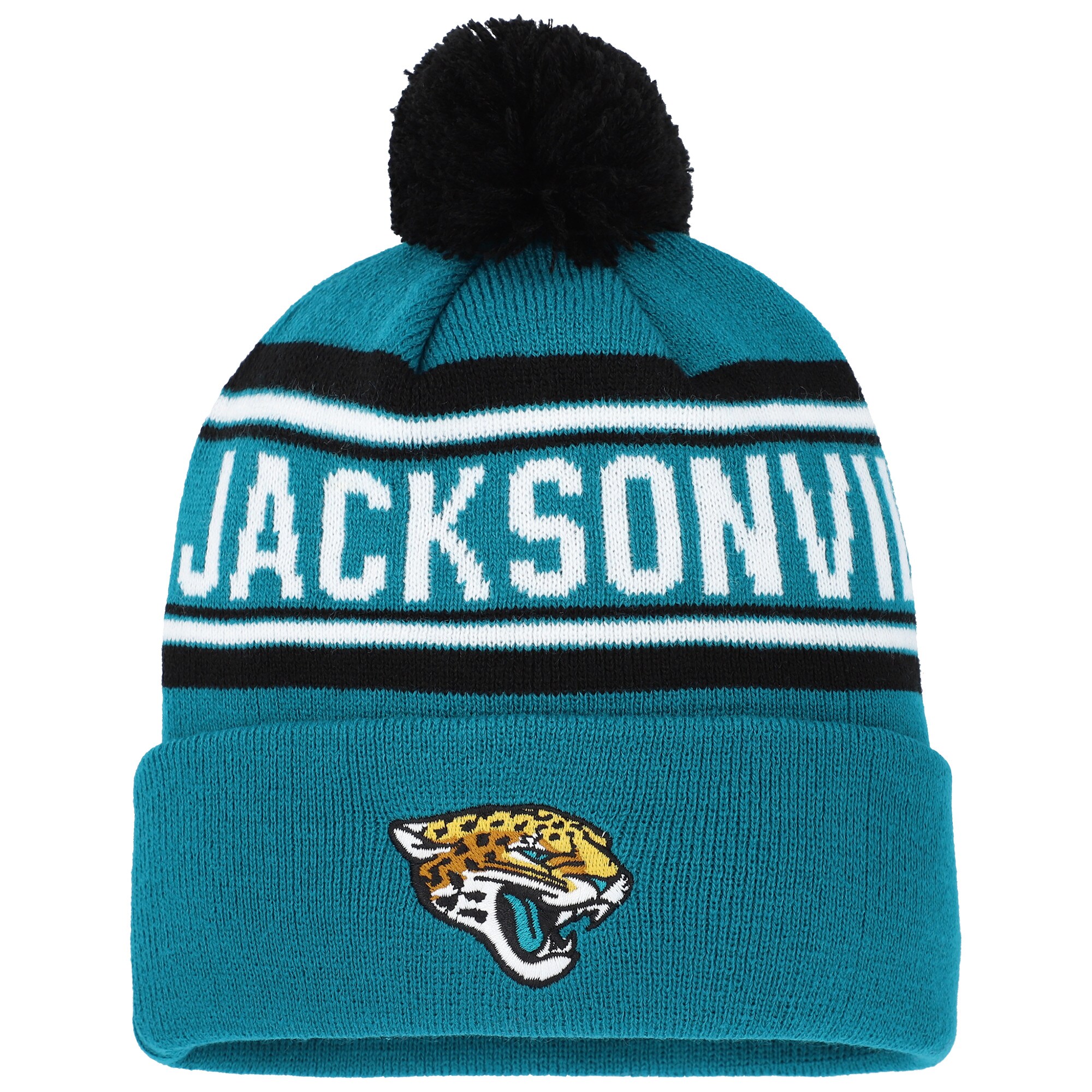 preschool teal jacksonville jaguars jacquard cuffed knit hat with pom Collection – Jacksonville Jaguars Jerseys, Hats & Fan Gear | Jaguars Shop