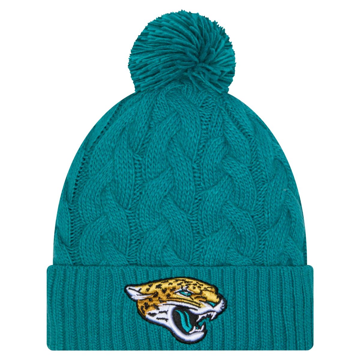 womens new era teal jacksonville jaguars cable cuffed knit hat with pom Collection – Jacksonville Jaguars Jerseys, Hats & Fan Gear | Jaguars Shop