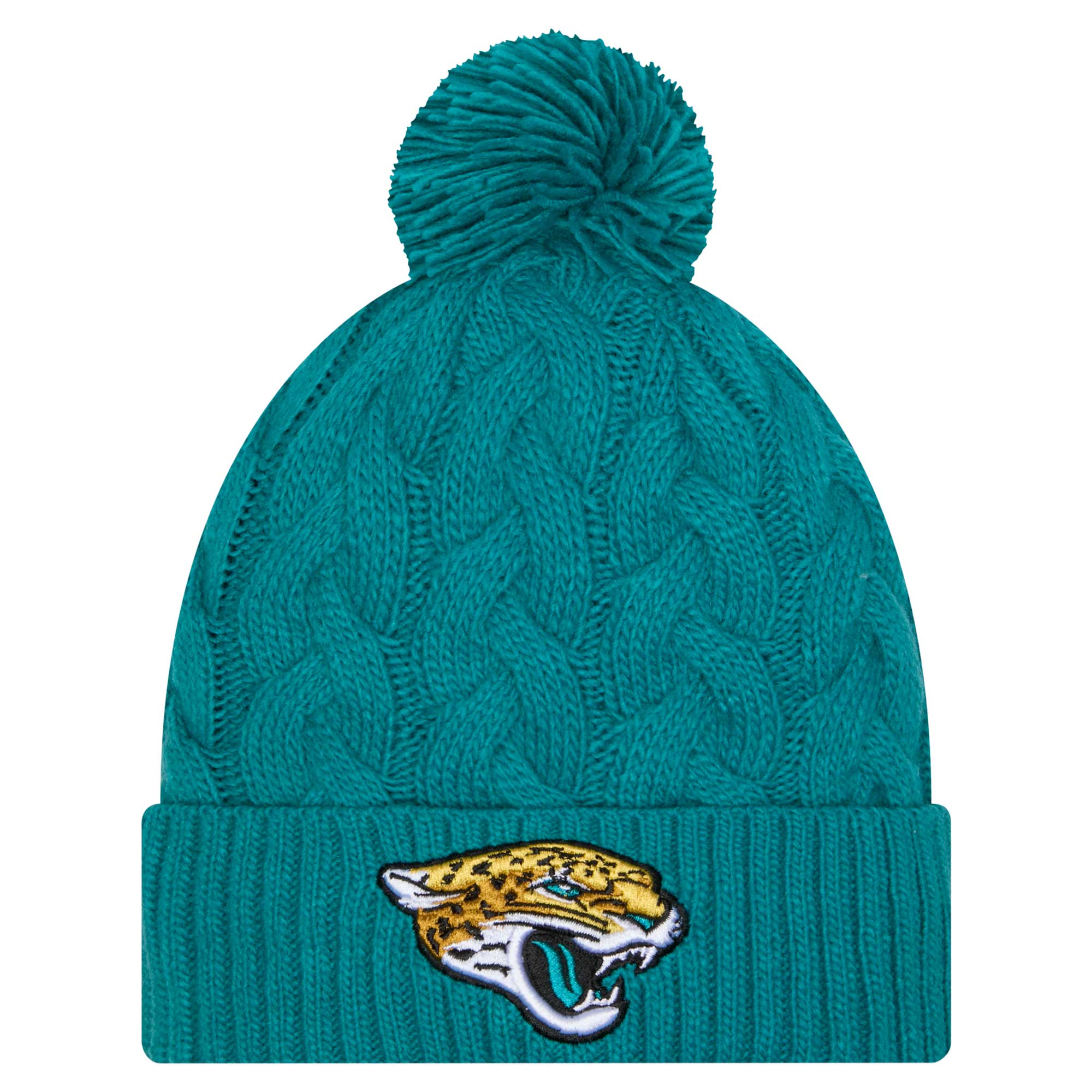 womens new era teal jacksonville jaguars cable cuffed knit hat with pom Collection – Jacksonville Jaguars Jerseys, Hats & Fan Gear | Jaguars Shop