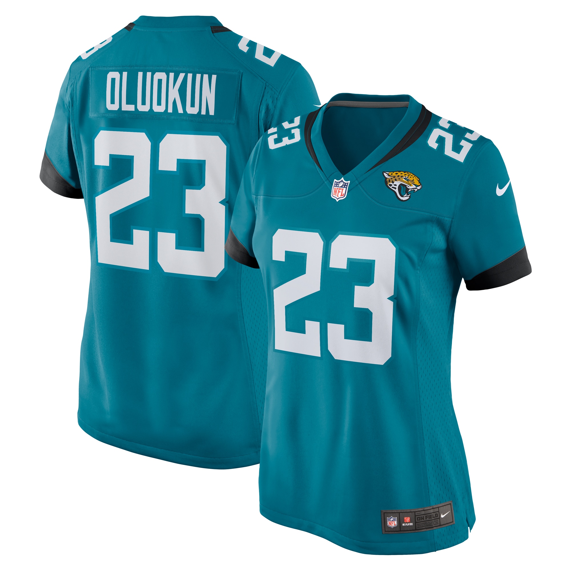 womens nike foyesade oluokun teal jacksonville jaguars game player jersey Collection – Jacksonville Jaguars Jerseys, Hats & Fan Gear | Jaguars Shop
