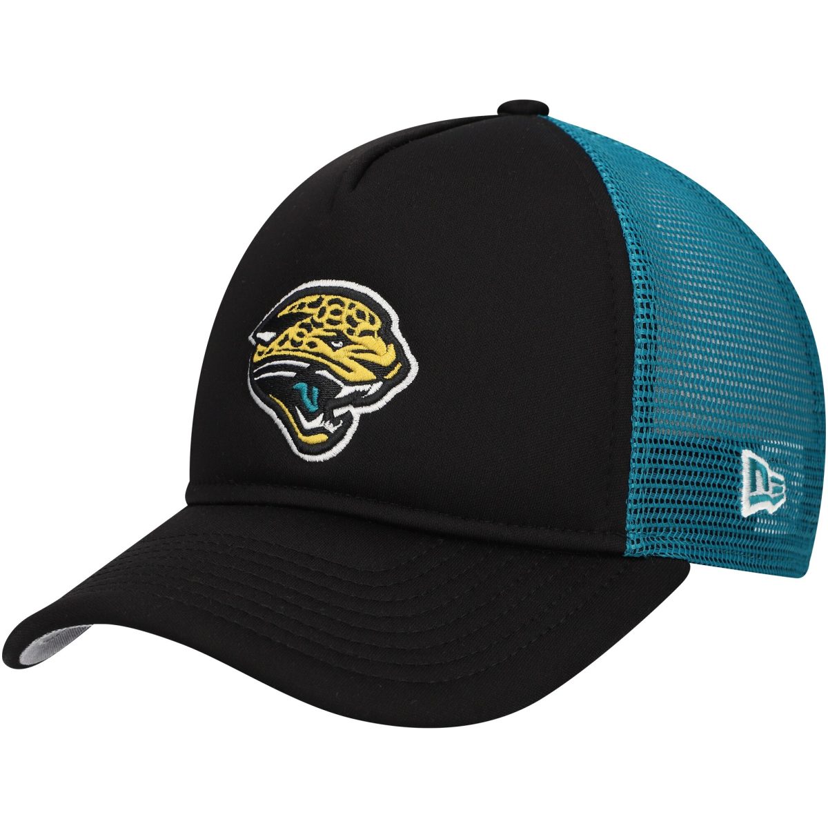 youth new era black jacksonville jaguars a-frame 9forty trucker adjustable hat Collection – Jacksonville Jaguars Jerseys, Hats & Fan Gear | Jaguars Shop