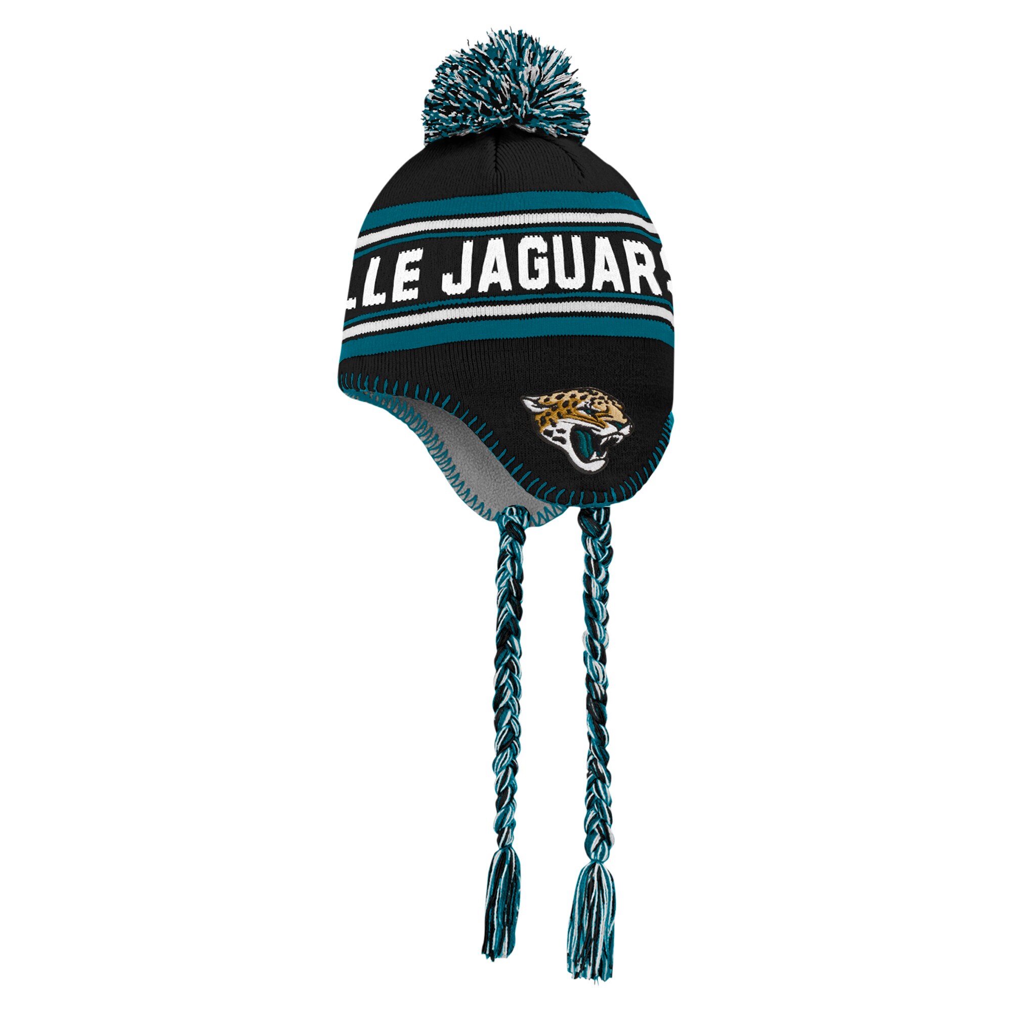 youth teal jacksonville jaguars jacquard tassel knit hat with pom Collection – Jacksonville Jaguars Jerseys, Hats & Fan Gear | Jaguars Shop