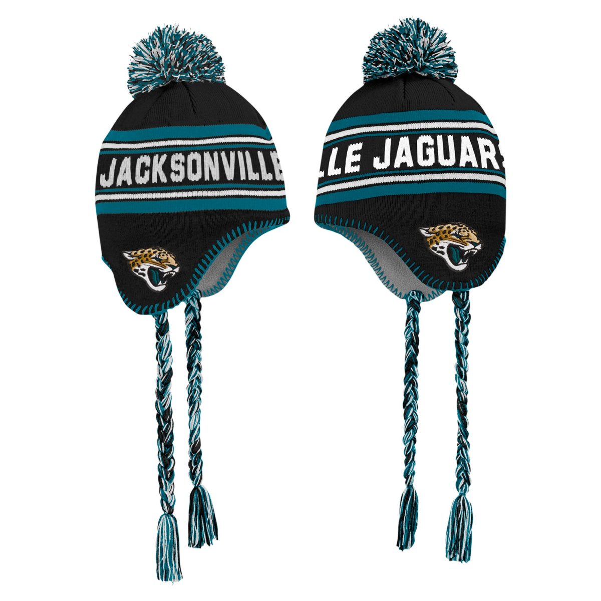 youth teal jacksonville jaguars jacquard tassel knit hat with pom Collection – Jacksonville Jaguars Jerseys, Hats & Fan Gear | Jaguars Shop